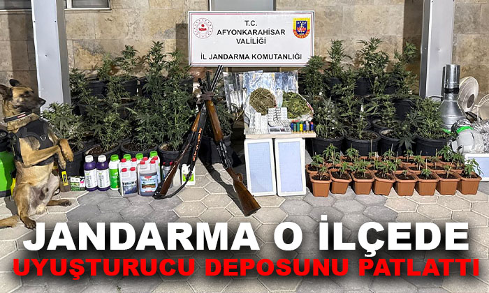 Afyonkarahisar’da jandarmadan uyuşturucu operasyonu