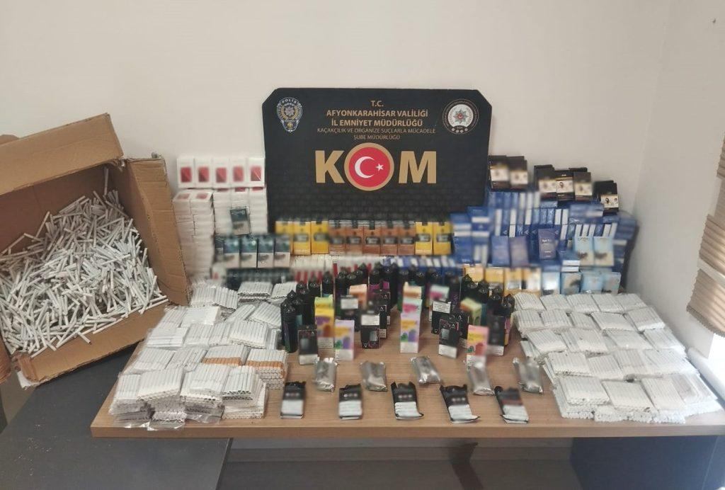 Afyonkarahisar’da Kaçakçılık Operasyonunda Büyük Yakalama