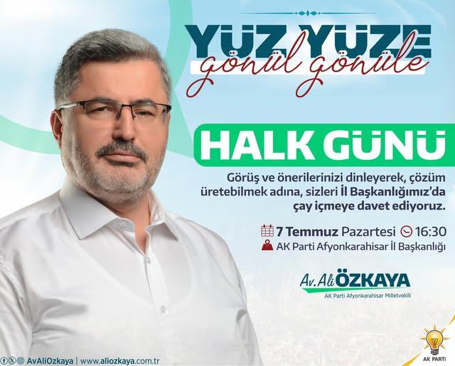 AK Parti Afyonkarahisar İl Başkanlığı’ndan Vatandaşlara Çay Daveti