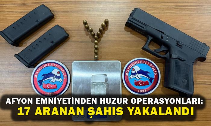 AFYON EMNİYETİNDEN HUZUR OPERASYONLARI
