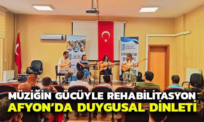 Afyonkarahisar Denetimli Serbestlikte Türkü Dolu Bir Etkinlik