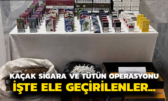 Afyonkarahisar’da Kaçak Sigara ve Tütün Operasyonu