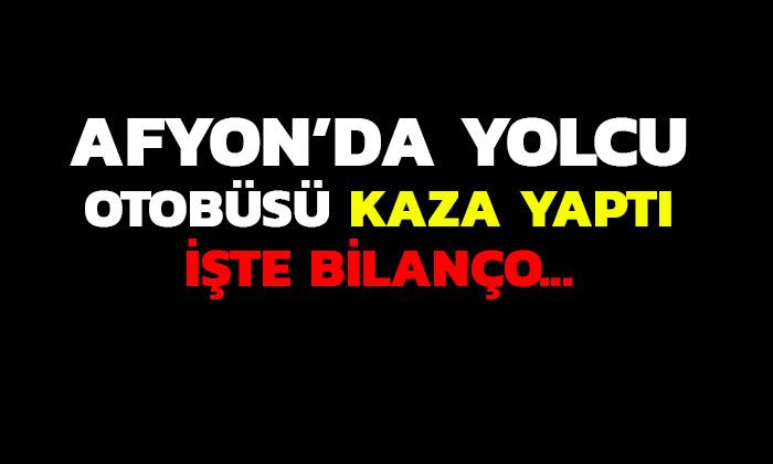 Afyon’da Kamyonet Yolcu Otobüsüne Çarptı 7 Kişi Yaralandı