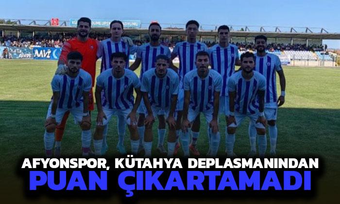 Afyonspor, Kütahya deplasmanından puan çıkartamadı