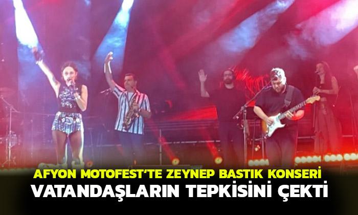 Afyon MOTOFEST’te Zeynep Bastık konseri vatandaşların tepkisini çekti