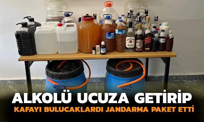 Afyonkarahisar’da Jandarmadan Kaçak İçki Operasyonu