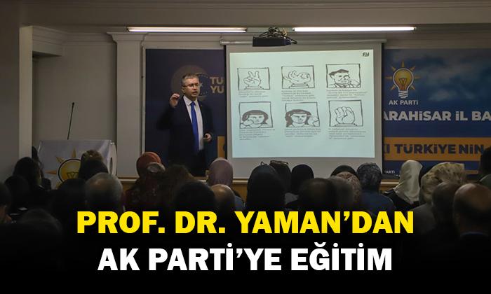 PROF. DR. FİKRET YAMAN AK PARTİ TEŞKİLATINA BEDEN DİLİ EĞİTİMİ VERDİ